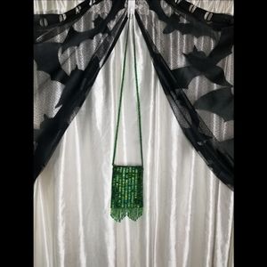 Green-Blue Beaded Evening Purse